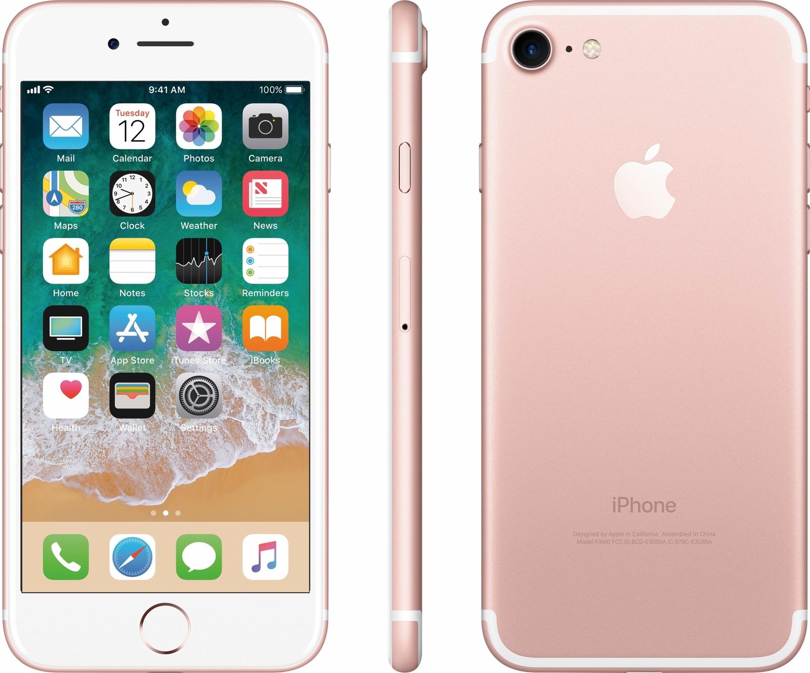 Apple IPhone 7 Plus 128GB Rose Gold GSM Unlocked Refurbished ...